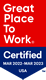 Certificado Great place to work